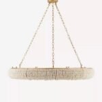 MELROSE WOOD BEADED CHANDELIER