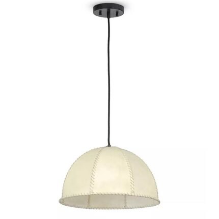 REGINA ANDREW STEVIE LEATHER STITCH VELLUM PENDANT