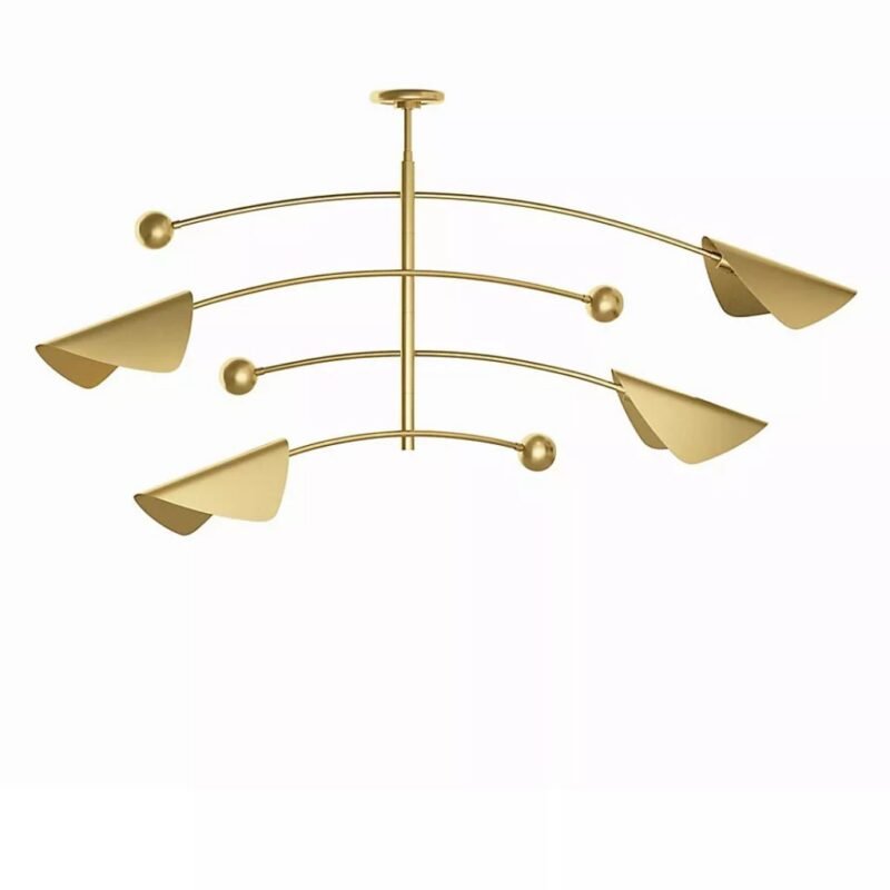 REGINA ANDREW ECLIPSE NATURAL BRASS CHANDELIER