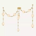 HUDSON VALLEY LIGHTING CORDA 12 LIGHT HAND BLOWN GLASS CHANDELIER