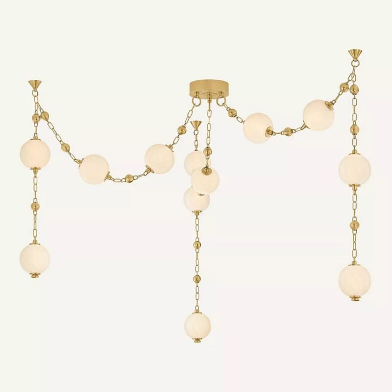 HUDSON VALLEY LIGHTING CORDA 12 LIGHT HAND BLOWN GLASS CHANDELIER