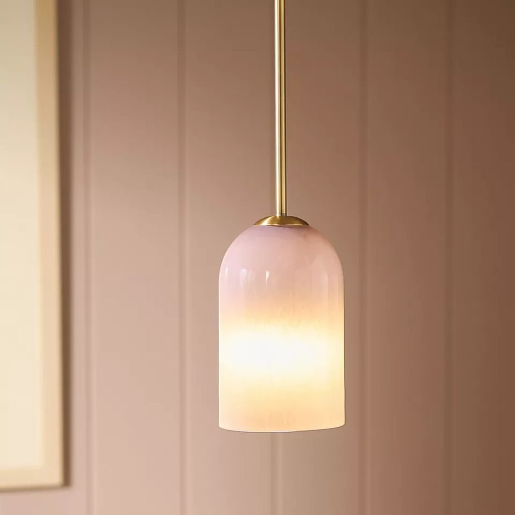 HOLT GLASS PENDANT LIGHT PINK HOLT GLASS PENDANT LIGHT PINK