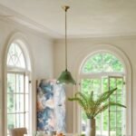 MERVE KAHRAMAN CABINET OF CURIOSITIES GREEN GLASS WAVY PENDANT