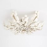 BILAL COCONUT FLUSH MOUNT CEILING LIGHT CREAM