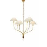 GRIFFIN LARGE STAGGERED TAIL SHADED CHANDELIER