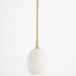 REGINA ANDREW ARTEMIS ALABASTER SINGLE PENDANT LIGHT