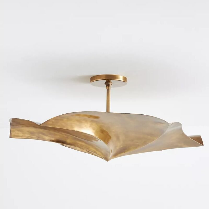 DANIELLA BRASS FLUSH MOUNT LIGHT