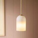 HOLT GLASS PENDANT TAUPE | LAMPS FOR BEDROOM SET OF 2