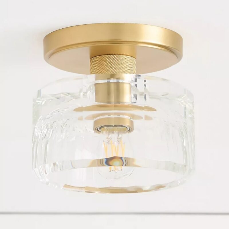 REGINA ANDREW BIJOUX CRYSTAL FLUSH MOUNT LIGHT
