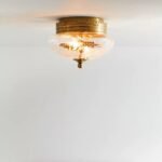 ARIELLA ETCHED GLASS FLUSH MOUNT LIGHT