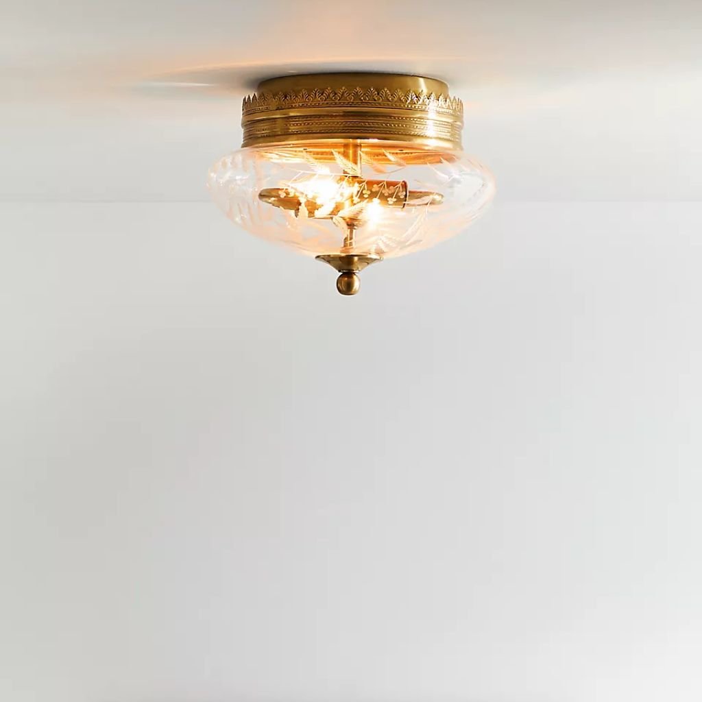 ARIELLA ETCHED GLASS FLUSH MOUNT LIGHT ARIELLA ETCHED GLASS FLUSH MOUNT LIGHT