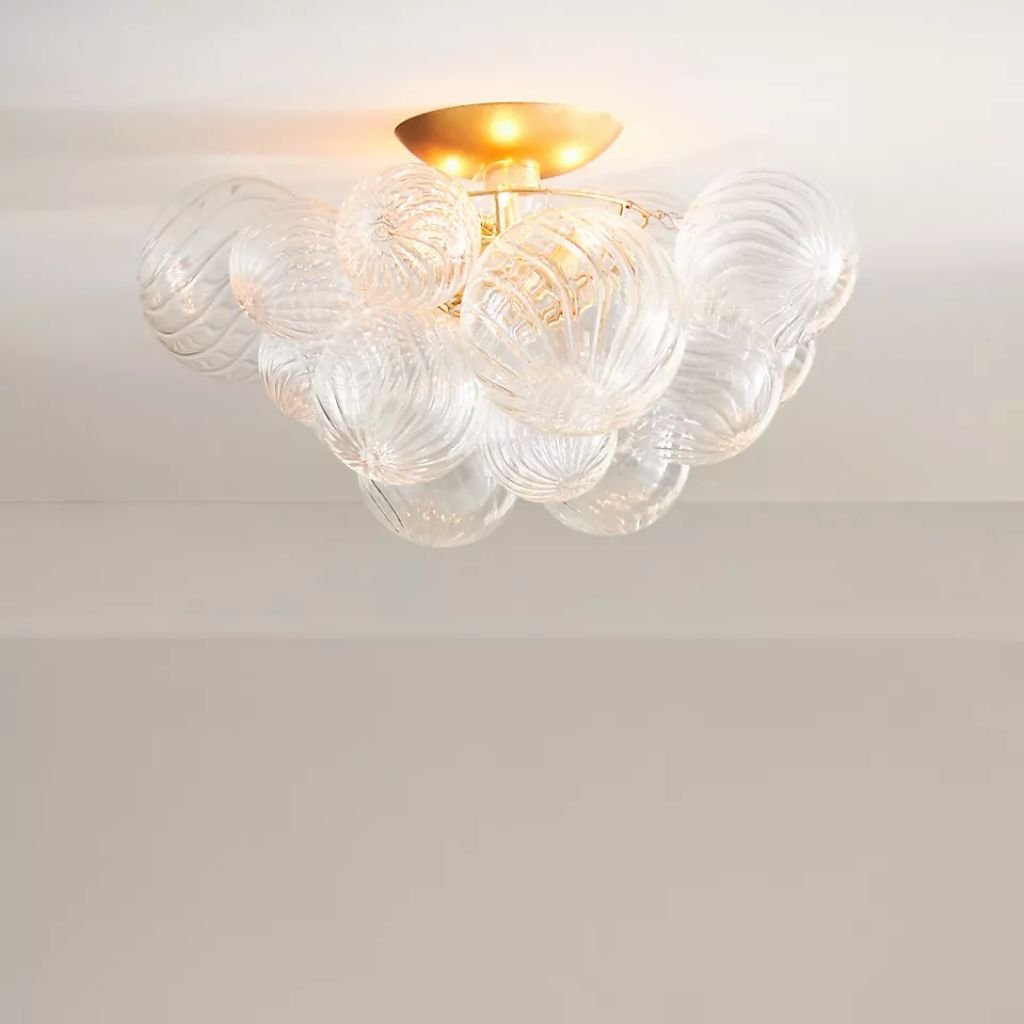 TALIA LARGE GLASS FLUSH MOUNT LIGHT TALIA LARGE GLASS FLUSH MOUNT LIGHT