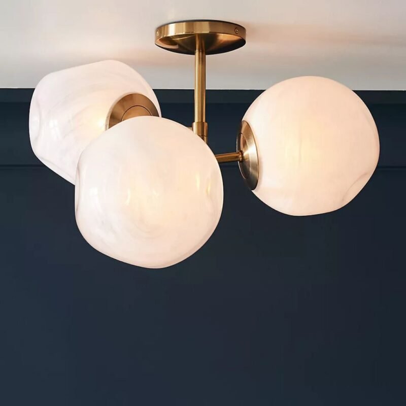 CLOUD ORGANIC GLASS FLUSH MOUNT LIGHT