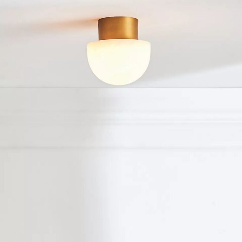 REGINA ANDREW PARKER ALABASTER FLUSH MOUNT LIGHT