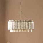 MADELYN CAPIZ OVAL FACETED CHANDELIER LIGHT