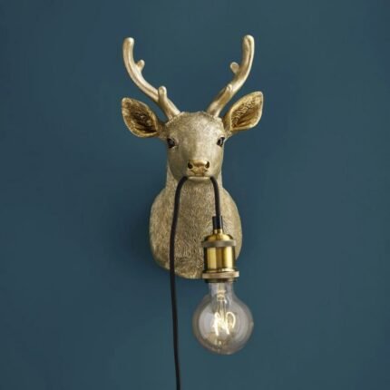 BABY HARRY GOLD DEER WALL LAMP