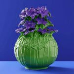 VERANO GREEN AND PURPLE VASE
