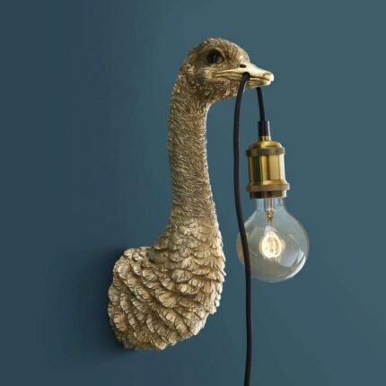 WALL LAMP OSTRICH FRANZ JOSEF GOLD