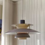 PH5 SPUN TIERED THREE SHADE METAL PENDANT LIGHT IN GREY