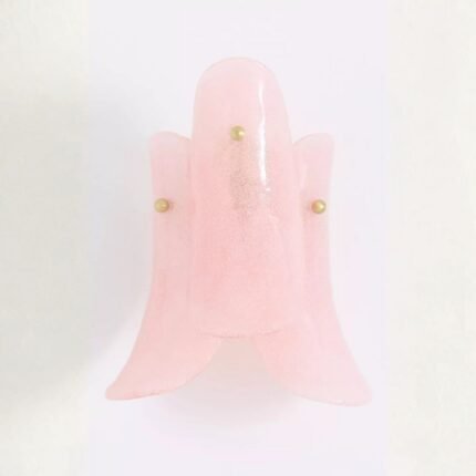ANISA TIERED PETAL GLASS SCONCE PINK