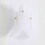 ANISA TIERED PETAL GLASS SCONCE WHITE