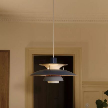 PH5 SPUN TIERED THREE SHADE METAL PENDANT LIGHT BLUE