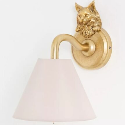 ICON SCONCE WALL LIGHT CAT EDITION BRASS