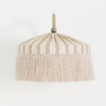 SINCLAIR TASSEL FRINGED LINEN SCONCE