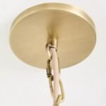 SINCLAIR TASSEL FRINGED LINEN PENDANT IVY STRIPE
