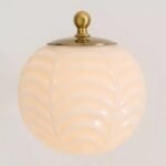 CHARLOTTE MILK GLASS WALL LIGHT IN CREAM
