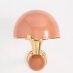 TERRACOTTA MERVE KAHRAMAN CABINET OF CURIOSITIES MUSHROOM GLASS WALL SCONCE