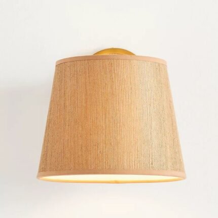 ABENI WOVEN GRASSCLOTH SCONCE WALL LIGHT