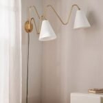 ONDA DOUBLE IRON PLUG-IN WALL SCONCE