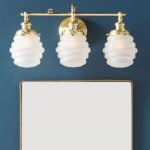 BUMBLEBEE GLASS AND METAL VANITY LIGHT