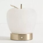 APPLE ALABASTER CORDLESS RECHARGEABLE TABLE LIGHT