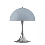 PANTHELLA LIGHT BLUE TRUMPET BELL SHADE PORTABLE LIGHT
