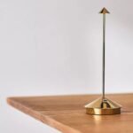 PINA PRO METALLIC CORDLESS LED TABLE LAMP WITH RECHARGEABLE DESIGN