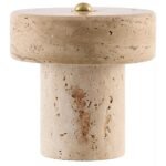 TESSARI WASHED TRAVERTINE TABLE LIGHT