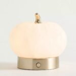 PUMPKIN ALABASTER CORDLESS RECHARGEABLE TABLE LAMP
