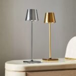 POLDINA PRO MICRO METALLIC CORDLESS RECHARGEABLE LED TABLE LIGHT