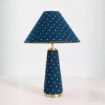 LULU EMPIRE TABLE WITH PRINTED FABRIC UPHOLSTERY