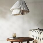 TEMPO VIVACE PLEATED METAL PENDANT LIGHT