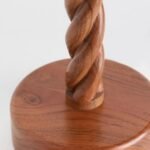 TABLE LAMP BASE WITH TWISTED WOOD DESIGN