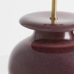 BURGUNDY CERAMIC JUG TABLE LAMP BASE
