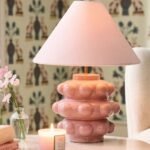 DOTTED CERAMIC ACCENT TABLE LAMP BASE