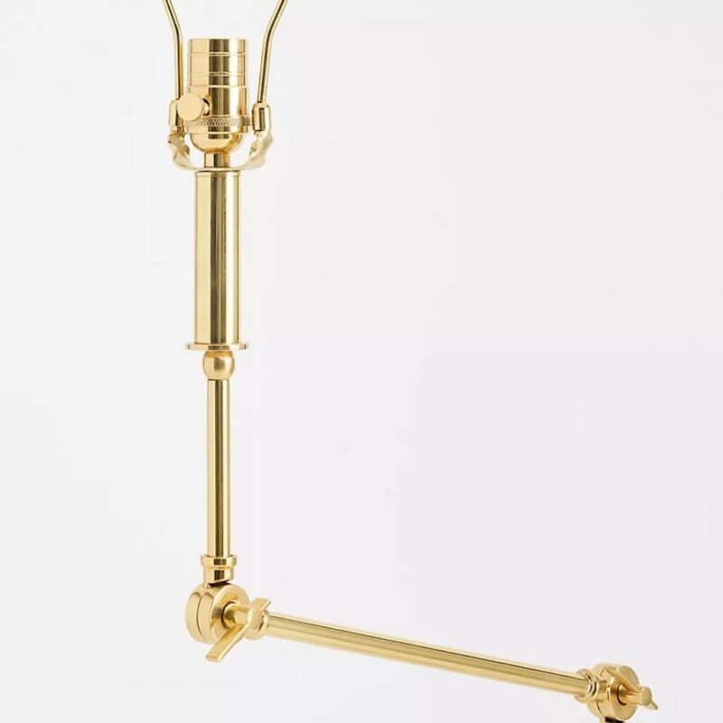 ARTICULATING ANTIQUE BRASS FLOOR LAMP BASE DESIGN
