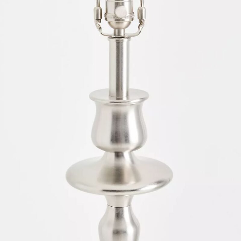 ANTIQUE NICKEL FLOOR LAMP BASE DESIGN