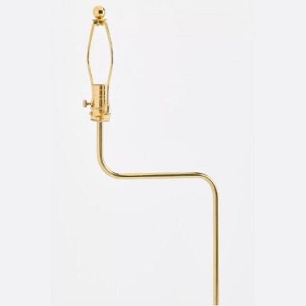 WAVE CURVED ANTIQUE BRASS FLOOR LAMP BASE DESIGN