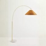 NATURAL OVERARCHING FLOOR LAMP
