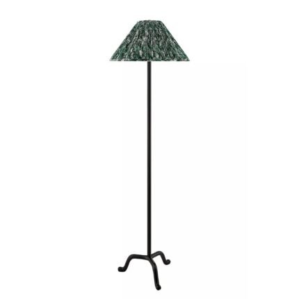 KUKIO GREEN PRINTED SHADE FLOOR LAMP